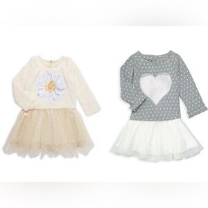 Tulle sweaterdresses Pippa and Julie and BabySara 3T and 4T lot of 2
